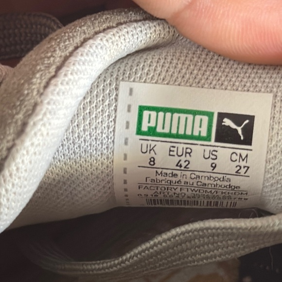 Puma Gray Suede Sneakers with Iconic Formstrip - Picture 4 of 10